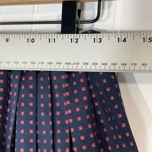 Tory Burch Blue and White Patterned Mini Skirt - Picture 6 of 9